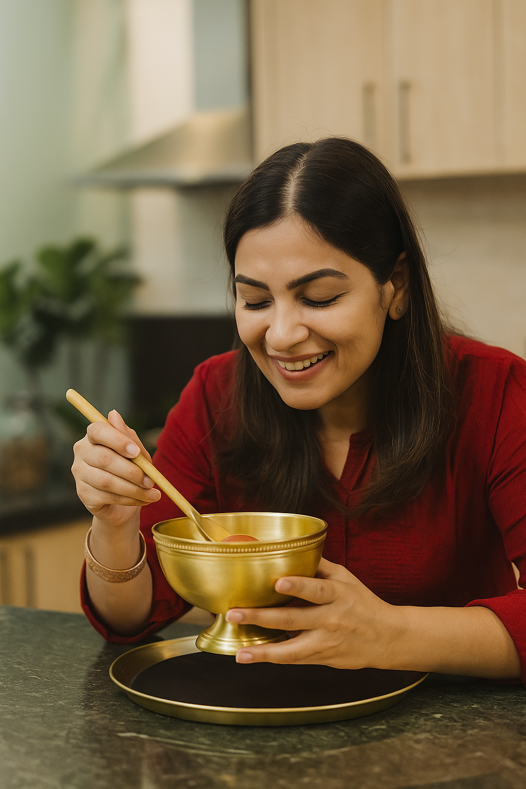 Pure Brass ice-cream/Dry Fruits/Serving Bowl