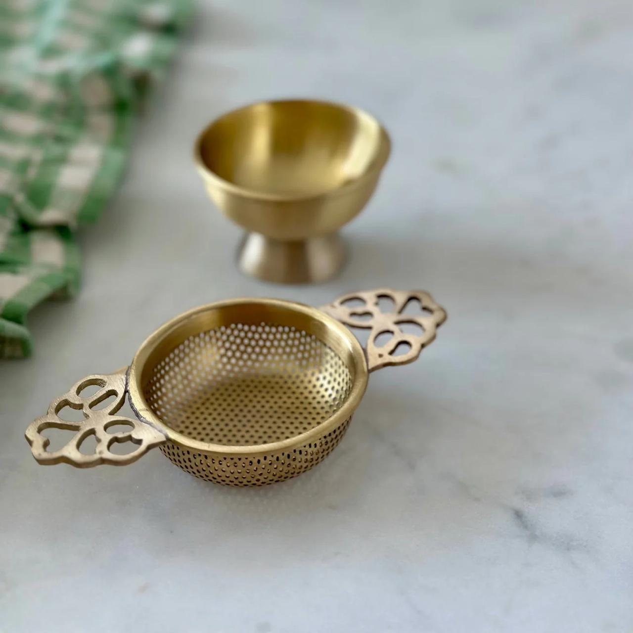 Pure Brass Tea Strainer